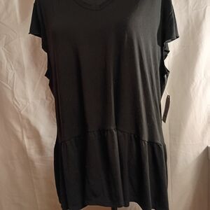 NWT Time and Tru Black Women's Blouse